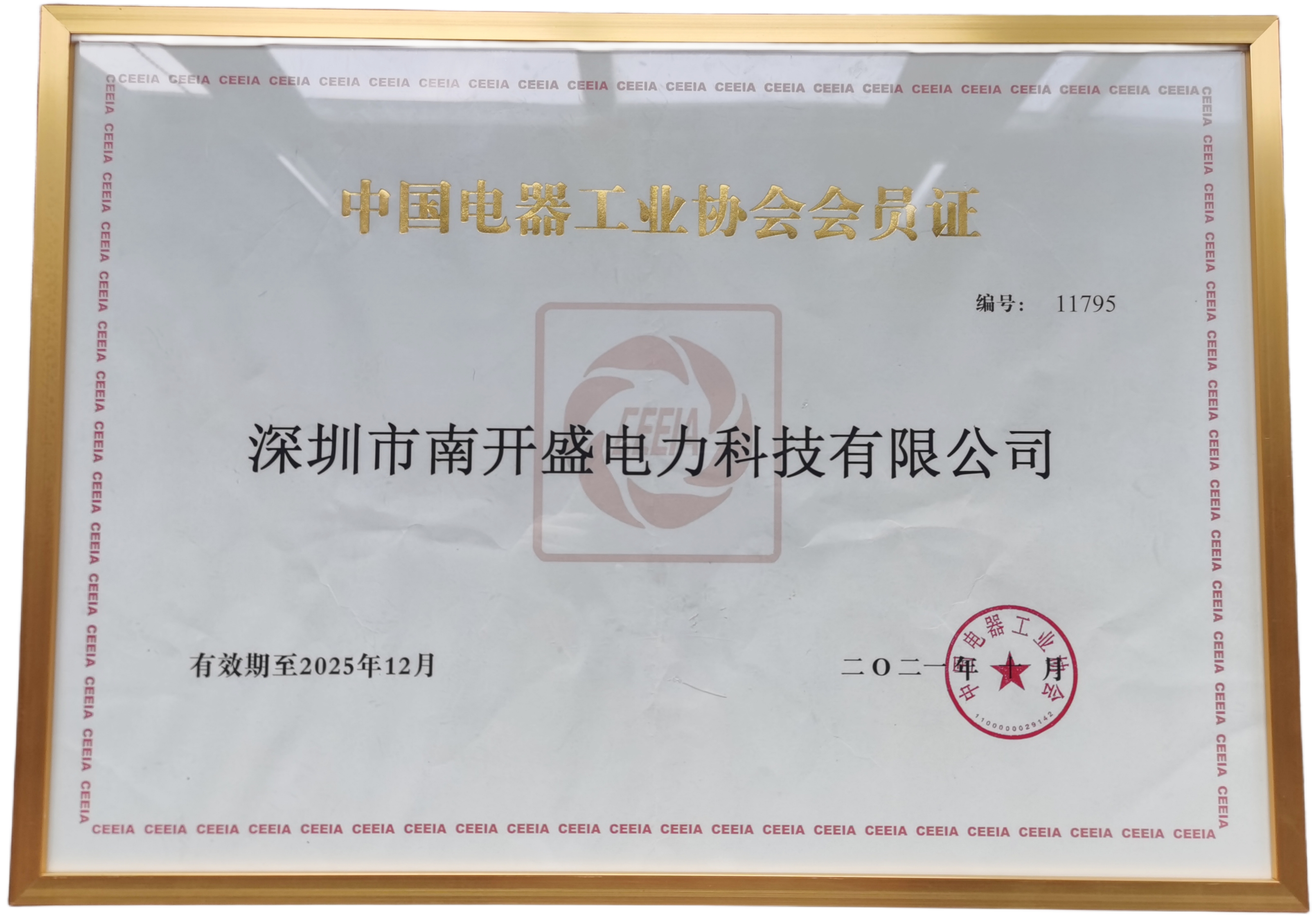 Member of China Electrical Equipment Industry Association