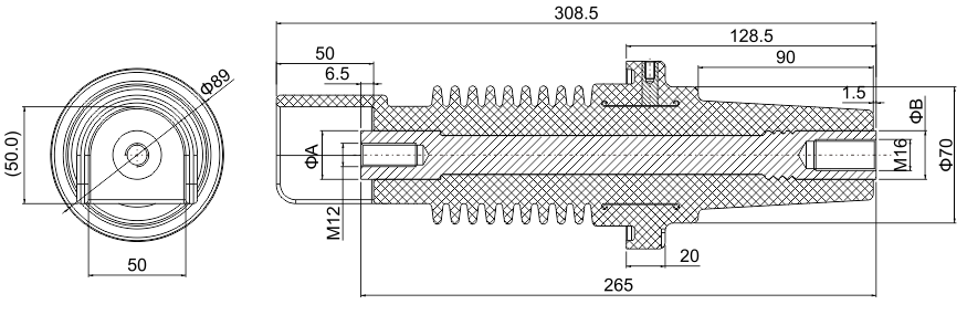 ZST 265 bushing size