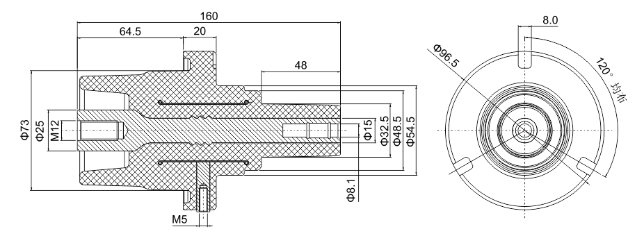 160 bushing size