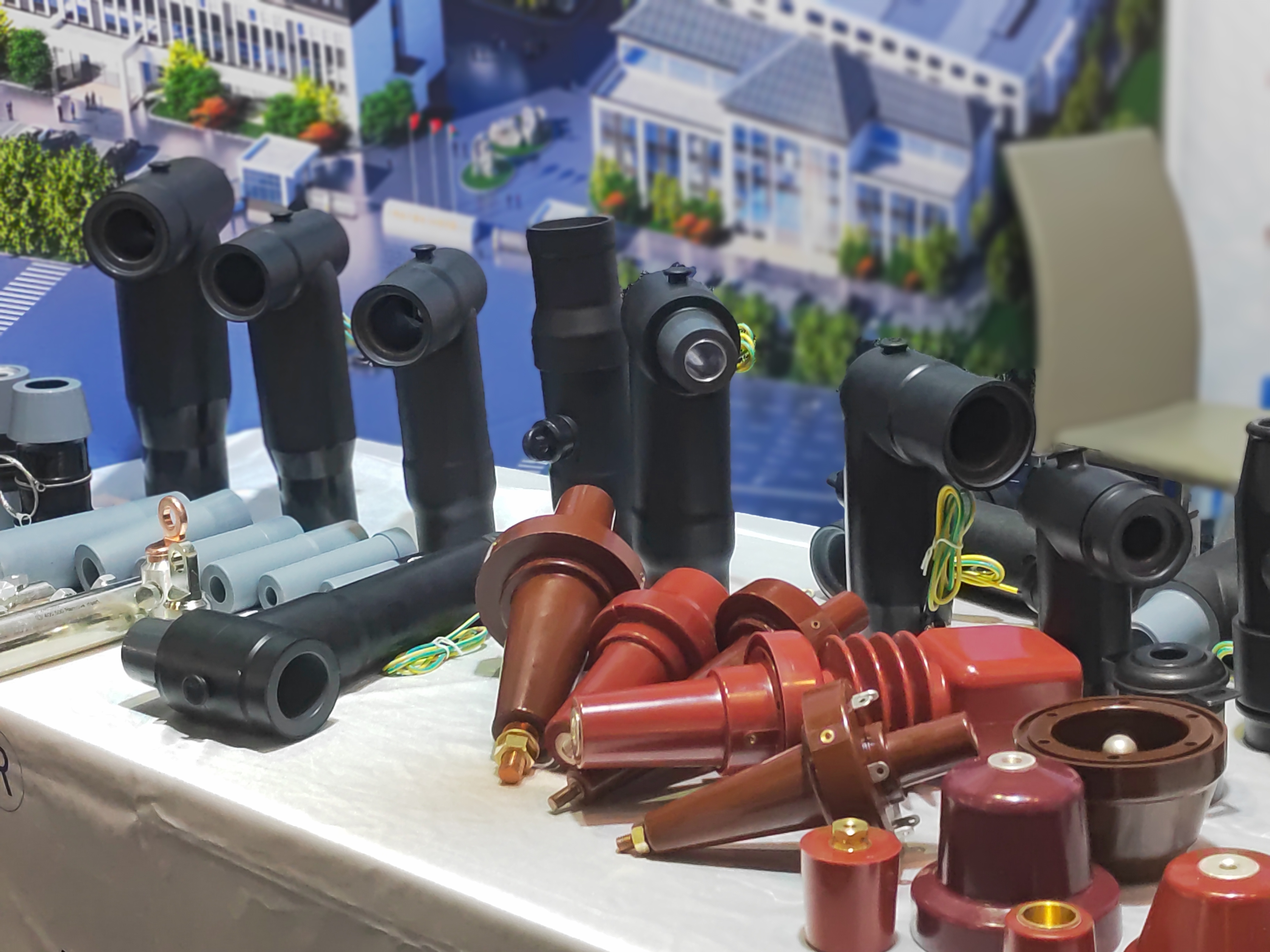 NKS POWER medium and high voltage cable accessories on display.jpg